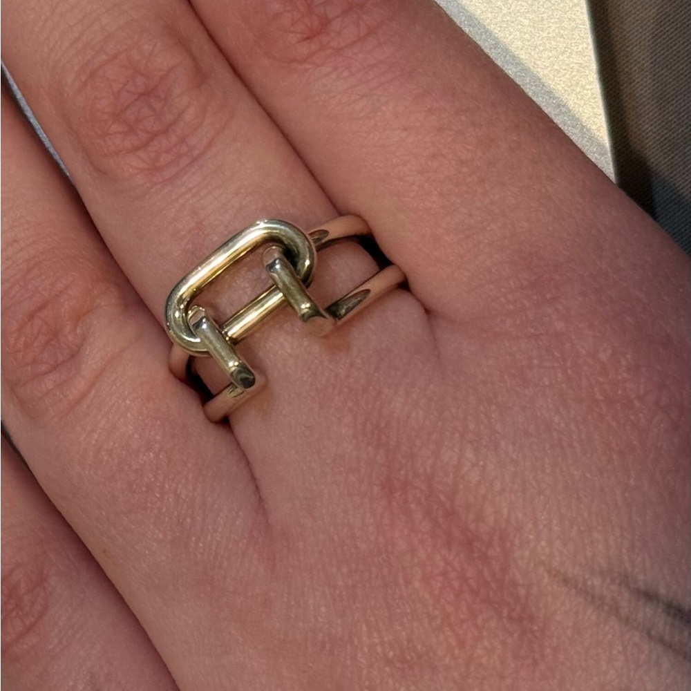 Tiffany & Co. Sterling Silver Two Row Ring - Picture 6 of 16